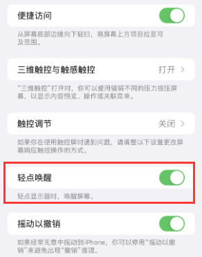 和布克赛尔苹果授权维修站分享iPhone轻点无法唤醒怎么办 