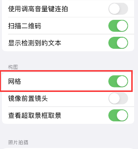 和布克赛尔苹果手机维修网点分享iPhone如何开启九宫格构图功能 