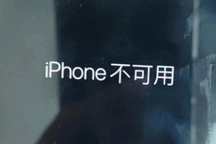 和布克赛尔苹果服务网点分享锁屏界面显示“iPhone 不可用”如何解决 